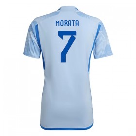 Jalkapallo Pelipaidat/Peliasut Espanja Morata 7 Vieraspelipaita Mm-Kisat 2022